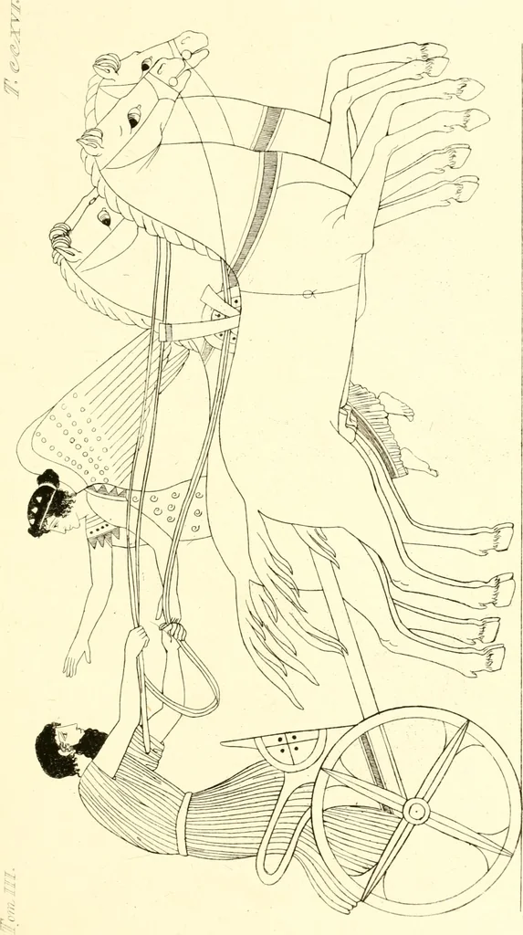 An illustration from Pitture di vasi fittili, esibite dal cav. F. Inghirami per servire di studio alla mitologia ed alla storia degli antichi popoli, 1838, leaf 198