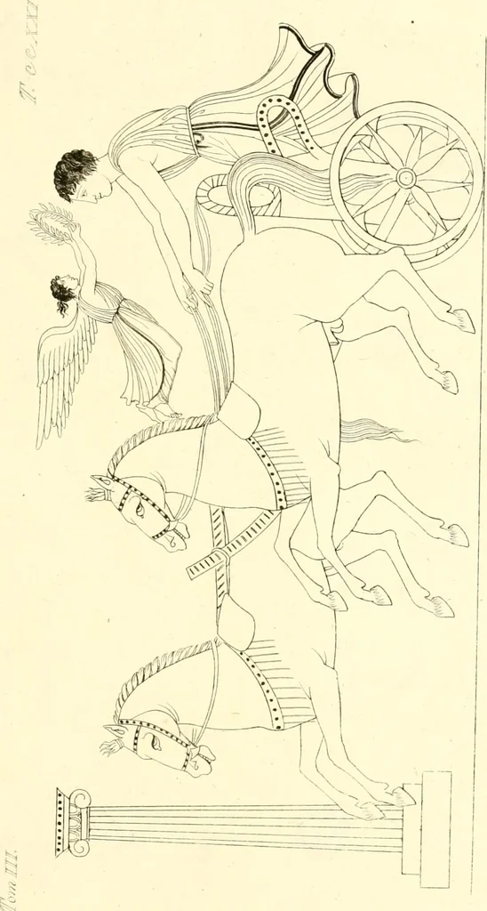An illustration from Pitture di vasi fittili, esibite dal cav. F. Inghirami per servire di studio alla mitologia ed alla storia degli antichi popoli, 1838, leaf 214