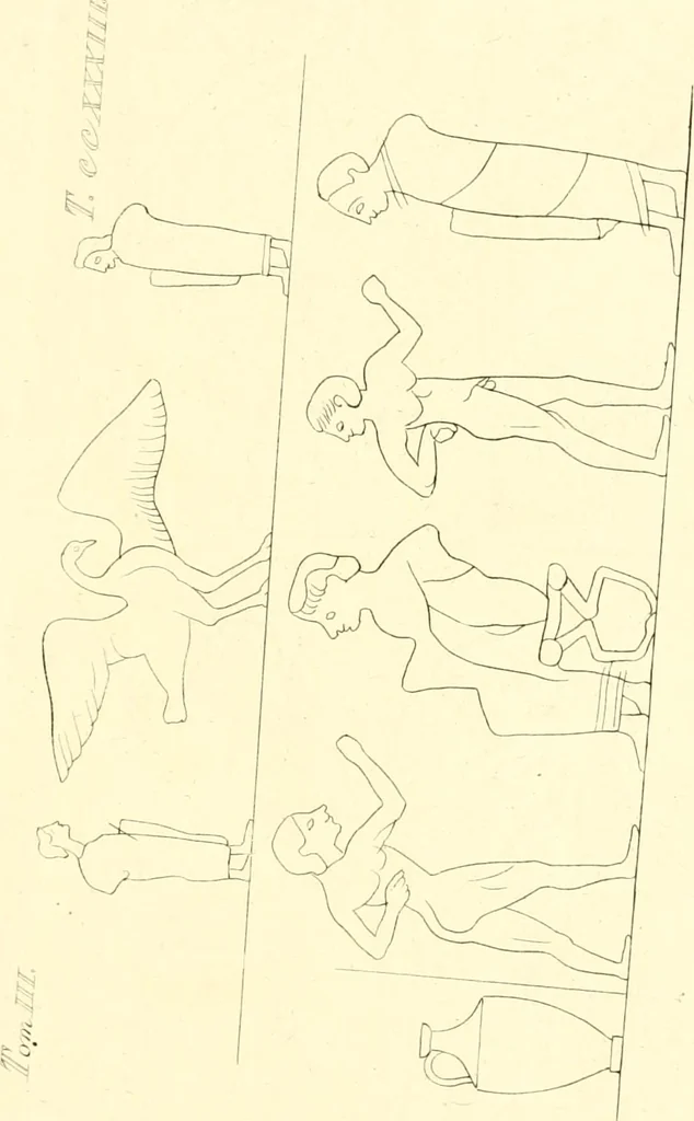 An illustration from Pitture di vasi fittili, esibite dal cav. F. Inghirami per servire di studio alla mitologia ed alla storia degli antichi popoli, 1838, leaf 230