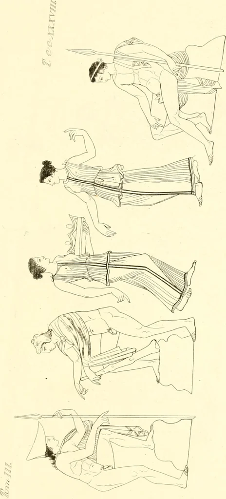 An illustration from Pitture di vasi fittili, esibite dal cav. F. Inghirami per servire di studio alla mitologia ed alla storia degli antichi popoli, 1838, leaf 240