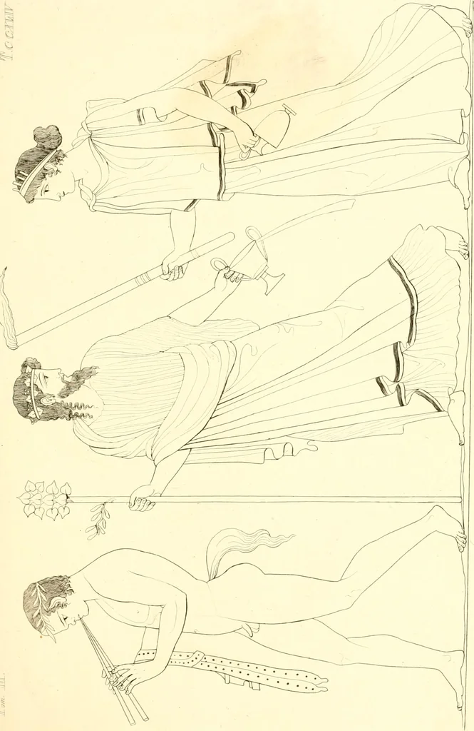 An illustration from Pitture di vasi fittili, esibite dal cav. F. Inghirami per servire di studio alla mitologia ed alla storia degli antichi popoli, 1838, leaf 252
