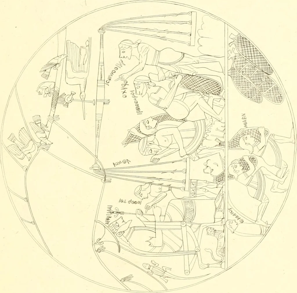An illustration from Pitture di vasi fittili, esibite dal cav. F. Inghirami per servire di studio alla mitologia ed alla storia degli antichi popoli, 1838, leaf 264