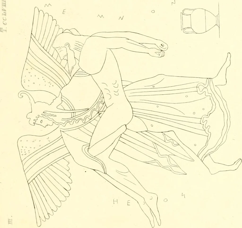 An illustration from Pitture di vasi fittili, esibite dal cav. F. Inghirami per servire di studio alla mitologia ed alla storia degli antichi popoli, 1838, leaf 280