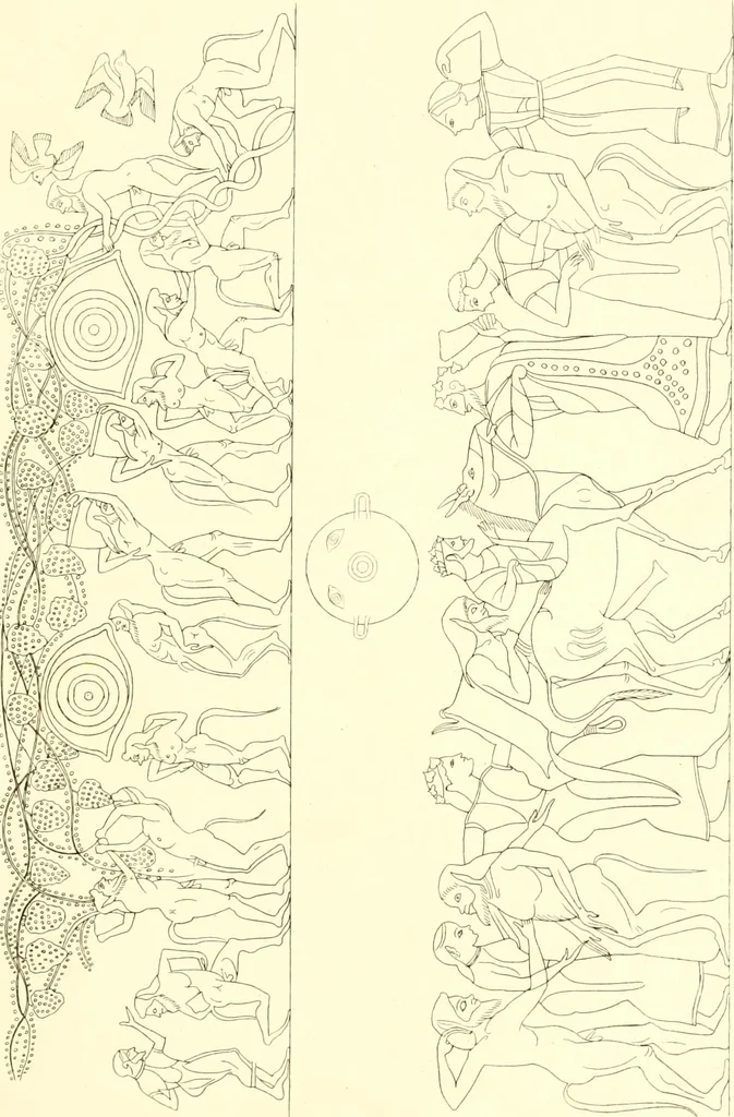An illustration from Pitture di vasi fittili, esibite dal cav. F. Inghirami per servire di studio alla mitologia ed alla storia degli antichi popoli, 1838, leaf 288