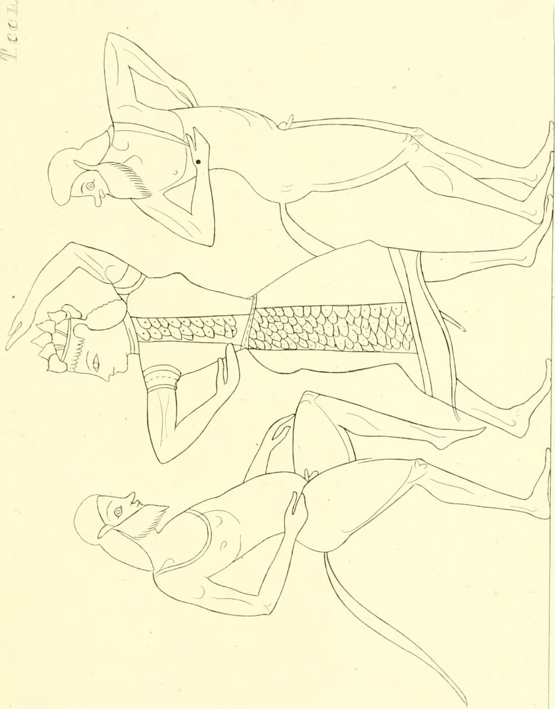 An illustration from Pitture di vasi fittili, esibite dal cav. F. Inghirami per servire di studio alla mitologia ed alla storia degli antichi popoli, 1838, leaf 304