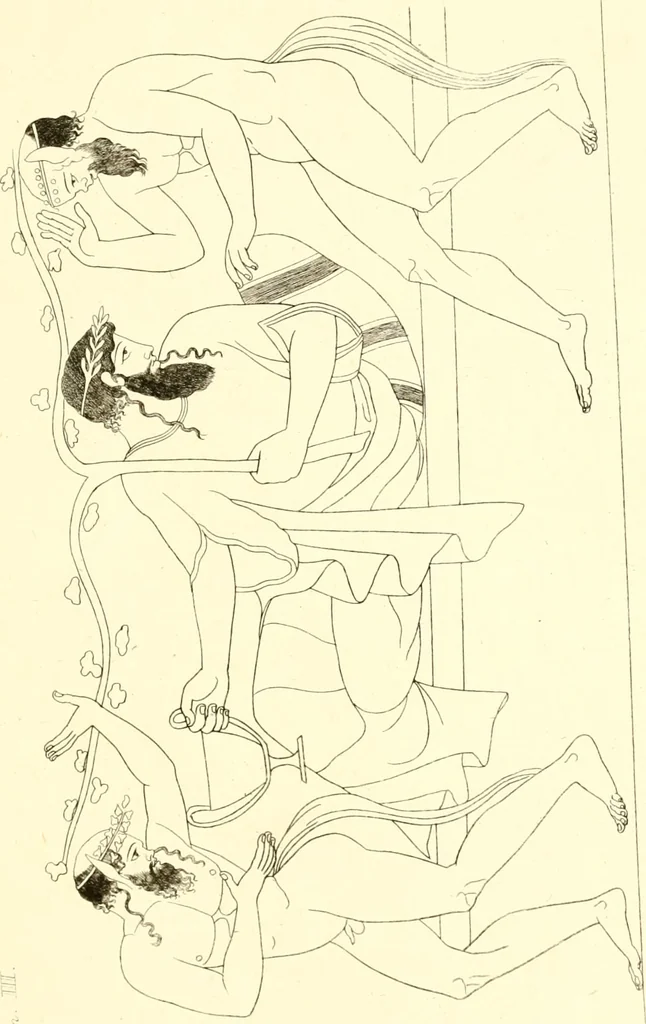 An illustration from Pitture di vasi fittili, esibite dal cav. F. Inghirami per servire di studio alla mitologia ed alla storia degli antichi popoli, 1838, leaf 308