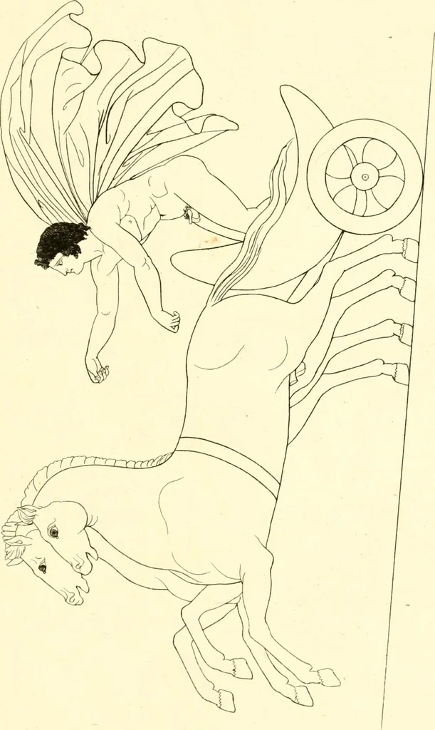 An illustration from Pitture di vasi fittili, esibite dal cav. F. Inghirami per servire di studio alla mitologia ed alla storia degli antichi popoli, 1838, leaf 318