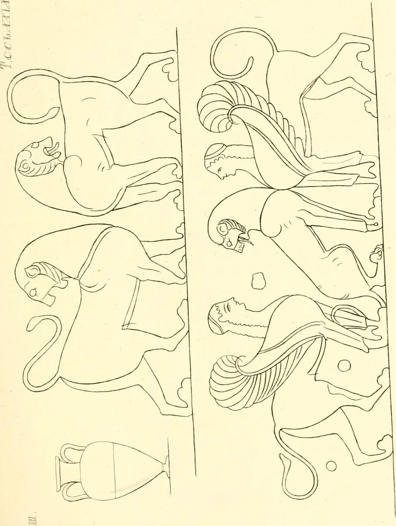 An illustration from Pitture di vasi fittili, esibite dal cav. F. Inghirami per servire di studio alla mitologia ed alla storia degli antichi popoli, 1838, leaf 322