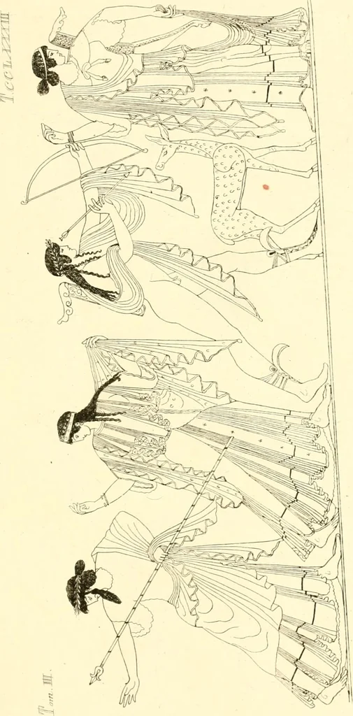 An illustration from Pitture di vasi fittili, esibite dal cav. F. Inghirami per servire di studio alla mitologia ed alla storia degli antichi popoli, 1838, leaf 330