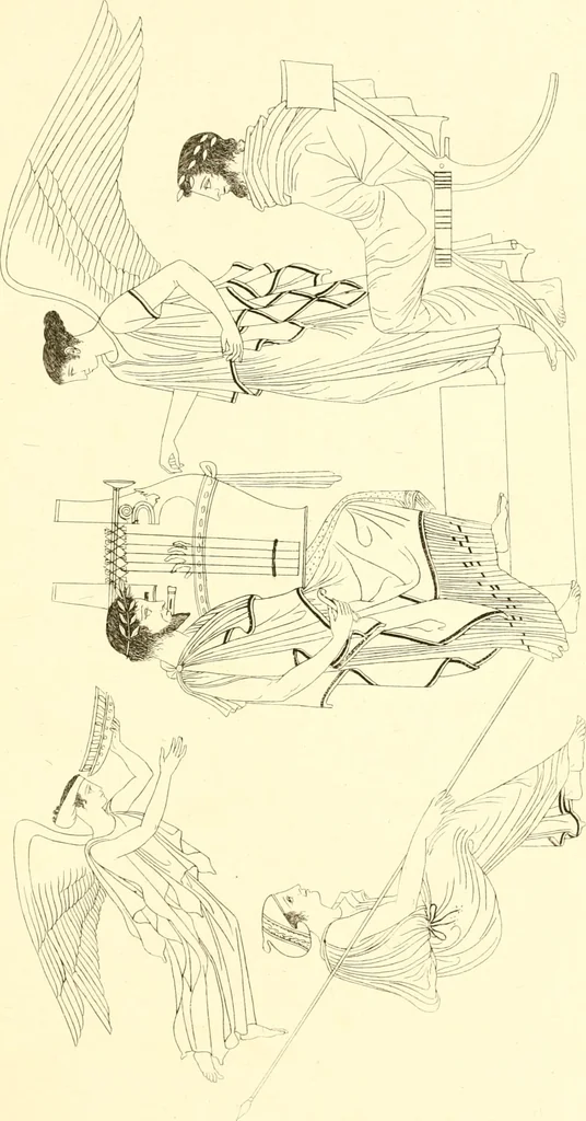 An illustration from Pitture di vasi fittili, esibite dal cav. F. Inghirami per servire di studio alla mitologia ed alla storia degli antichi popoli, 1838, leaf 344
