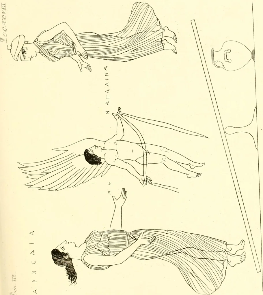 An illustration from Pitture di vasi fittili, esibite dal cav. F. Inghirami per servire di studio alla mitologia ed alla storia degli antichi popoli, 1838, leaf 360
