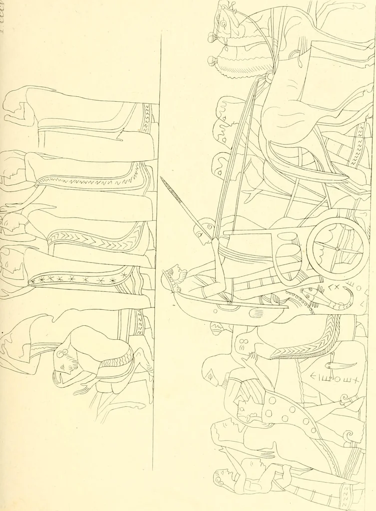 An illustration from Pitture di vasi fittili, esibite dal cav. F. Inghirami per servire di studio alla mitologia ed alla storia degli antichi popoli, 1838, leaf 550