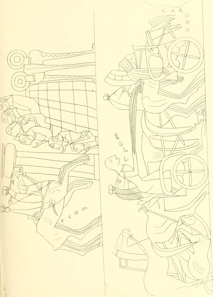 An illustration from Pitture di vasi fittili, esibite dal cav. F. Inghirami per servire di studio alla mitologia ed alla storia degli antichi popoli, 1838, leaf 554