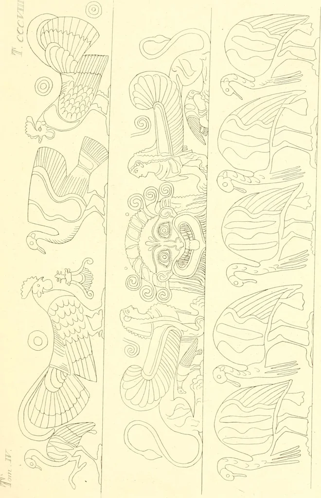 An illustration from Pitture di vasi fittili, esibite dal cav. F. Inghirami per servire di studio alla mitologia ed alla storia degli antichi popoli, 1838, leaf 556