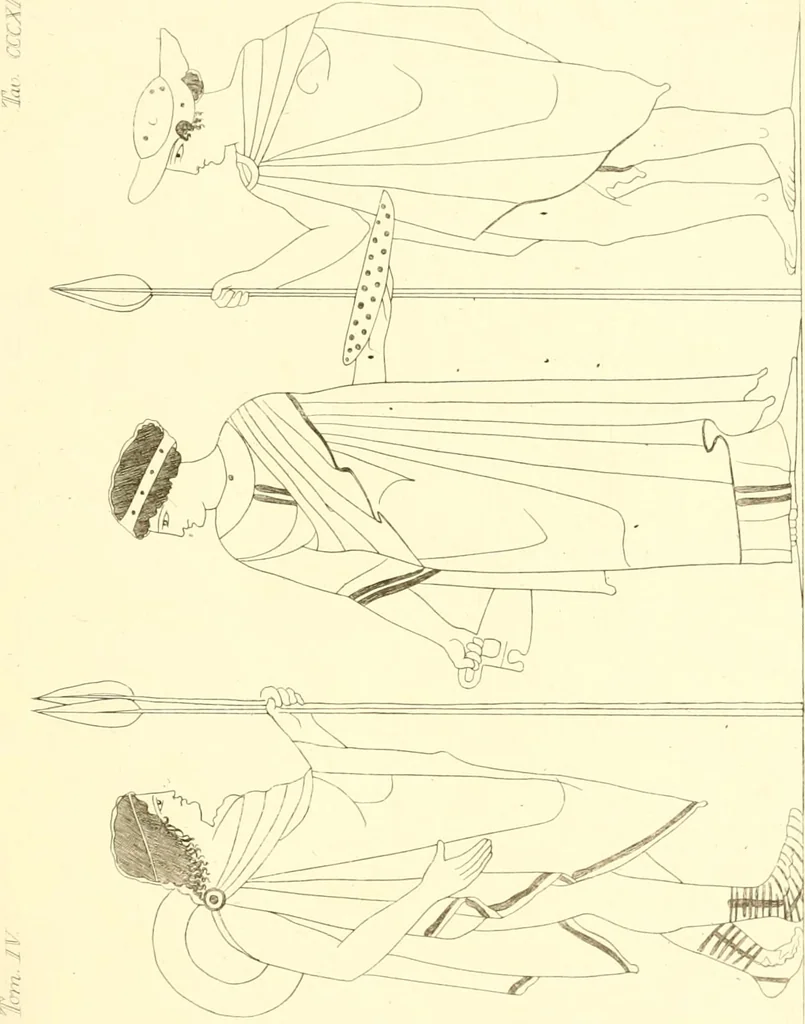 An illustration from Pitture di vasi fittili, esibite dal cav. F. Inghirami per servire di studio alla mitologia ed alla storia degli antichi popoli, 1838, leaf 562