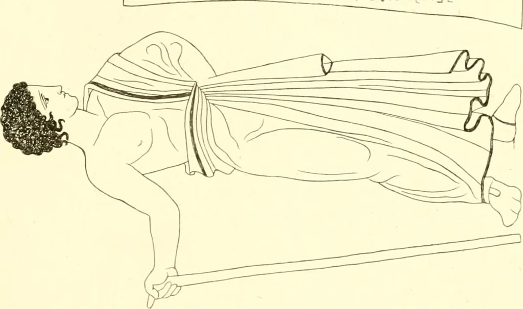 An illustration from Pitture di vasi fittili, esibite dal cav. F. Inghirami per servire di studio alla mitologia ed alla storia degli antichi popoli, 1838, leaf 570