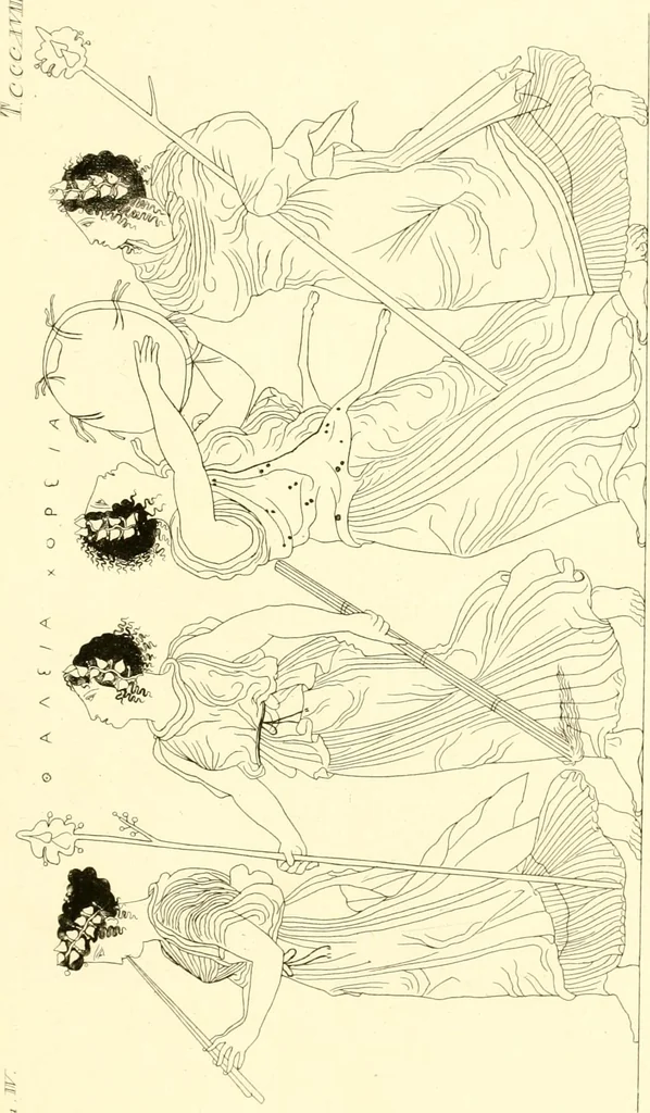 An illustration from Pitture di vasi fittili, esibite dal cav. F. Inghirami per servire di studio alla mitologia ed alla storia degli antichi popoli, 1838, leaf 576