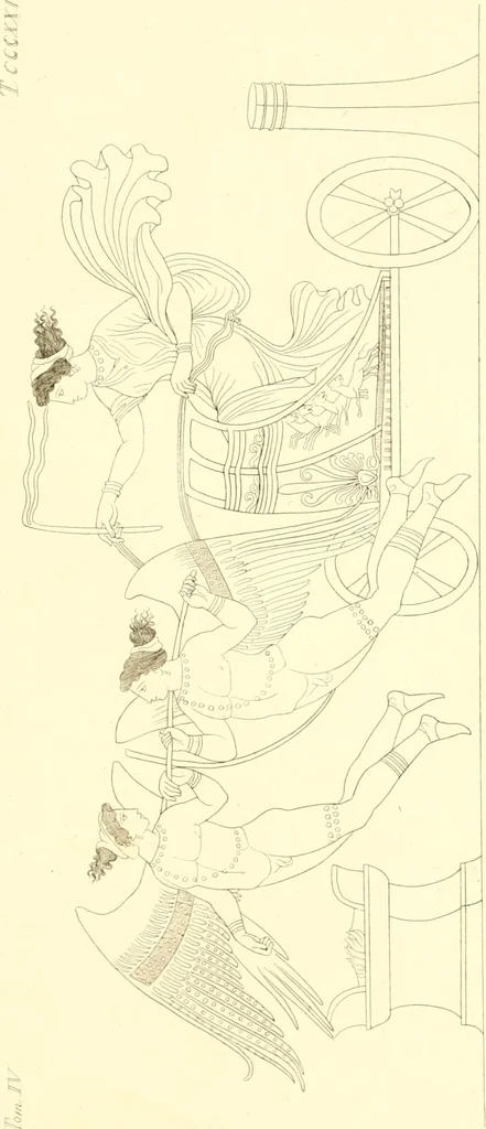 An illustration from Pitture di vasi fittili, esibite dal cav. F. Inghirami per servire di studio alla mitologia ed alla storia degli antichi popoli, 1838, leaf 588