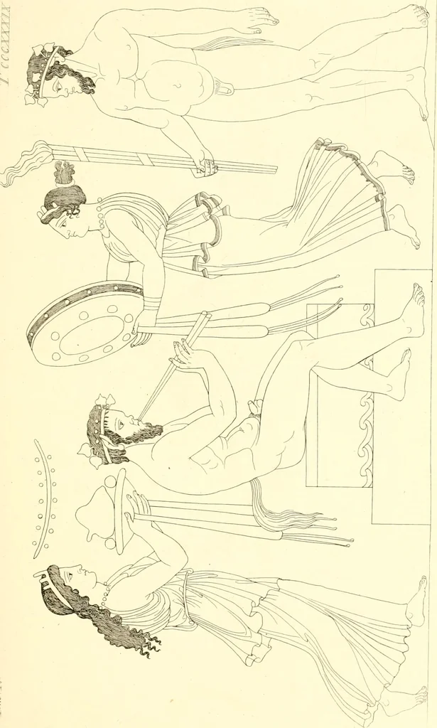 An illustration from Pitture di vasi fittili, esibite dal cav. F. Inghirami per servire di studio alla mitologia ed alla storia degli antichi popoli, 1838, leaf 616