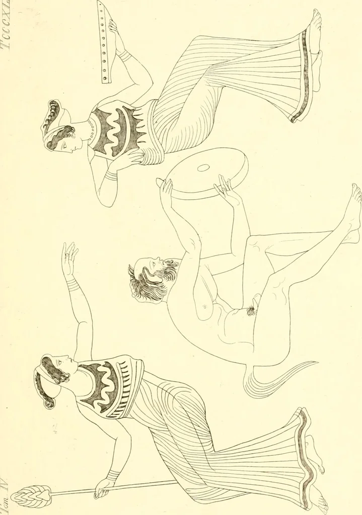 An illustration from Pitture di vasi fittili, esibite dal cav. F. Inghirami per servire di studio alla mitologia ed alla storia degli antichi popoli, 1838, leaf 620