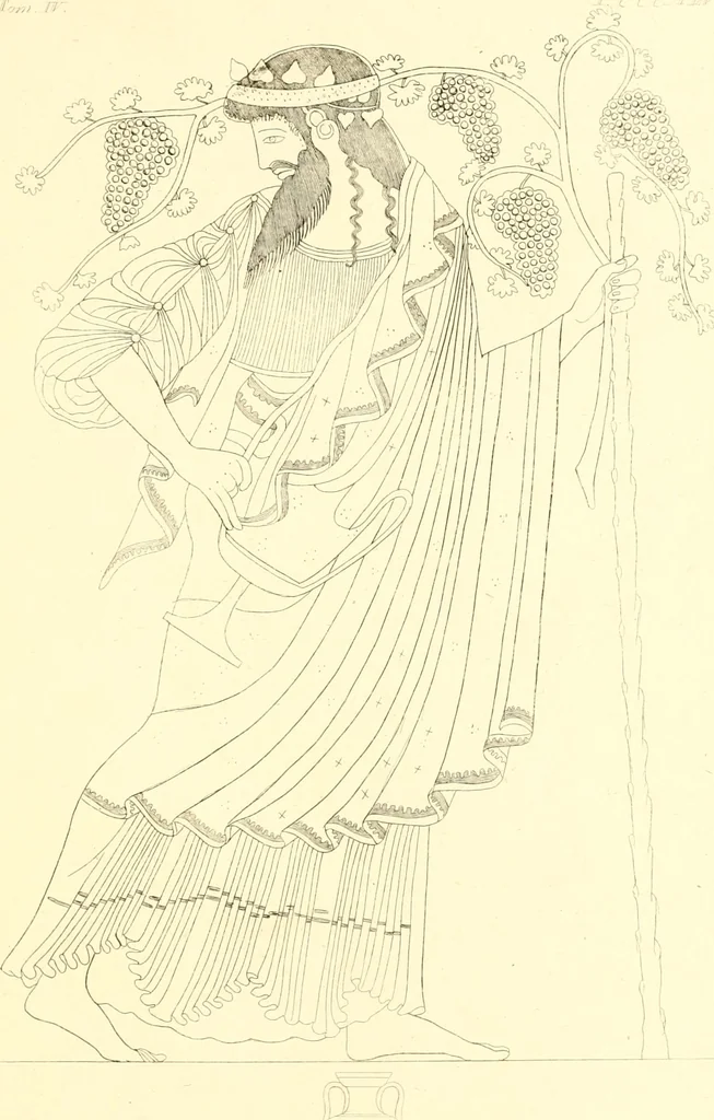 An illustration from Pitture di vasi fittili, esibite dal cav. F. Inghirami per servire di studio alla mitologia ed alla storia degli antichi popoli, 1838, leaf 632