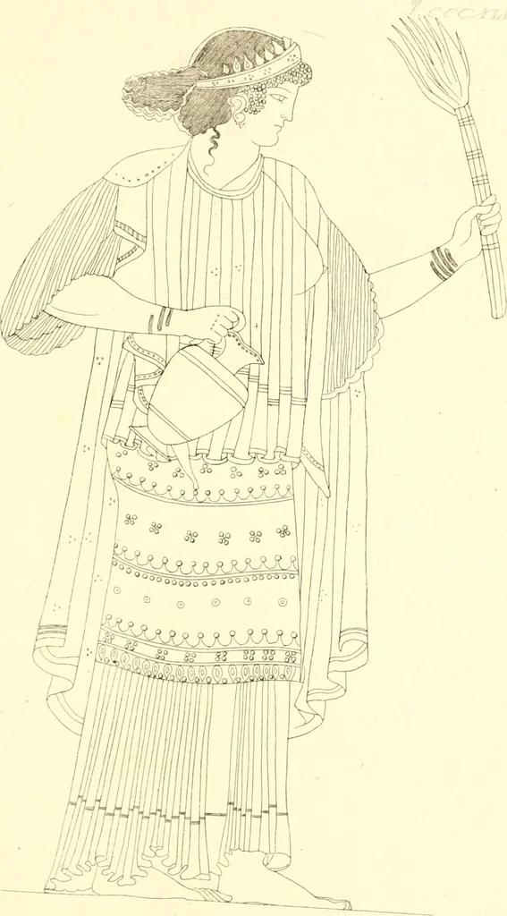 An illustration from Pitture di vasi fittili, esibite dal cav. F. Inghirami per servire di studio alla mitologia ed alla storia degli antichi popoli, 1838, leaf 634