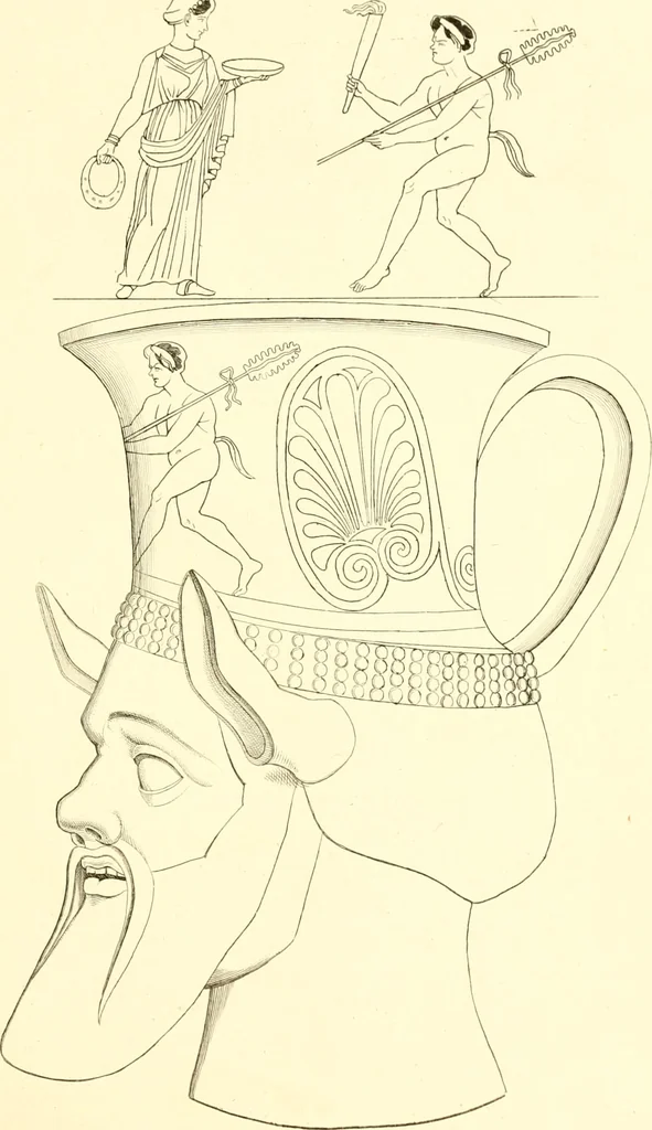 An illustration from Pitture di vasi fittili, esibite dal cav. F. Inghirami per servire di studio alla mitologia ed alla storia degli antichi popoli, 1838, leaf 642