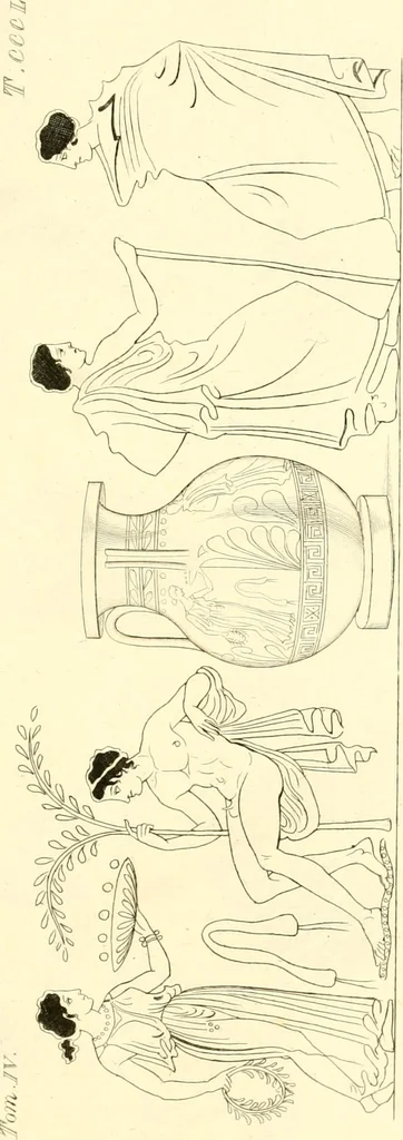 An illustration from Pitture di vasi fittili, esibite dal cav. F. Inghirami per servire di studio alla mitologia ed alla storia degli antichi popoli, 1838, leaf 648