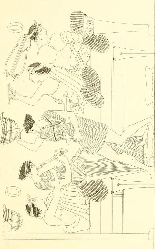 An illustration from Pitture di vasi fittili, esibite dal cav. F. Inghirami per servire di studio alla mitologia ed alla storia degli antichi popoli, 1838, leaf 650