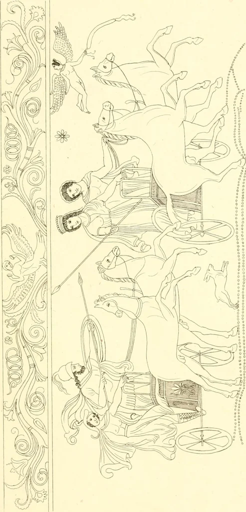 An illustration from Pitture di vasi fittili, esibite dal cav. F. Inghirami per servire di studio alla mitologia ed alla storia degli antichi popoli, 1838, leaf 684