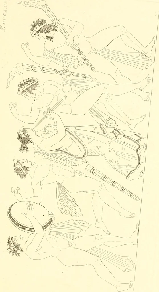 An illustration from Pitture di vasi fittili, esibite dal cav. F. Inghirami per servire di studio alla mitologia ed alla storia degli antichi popoli, 1838, leaf 688