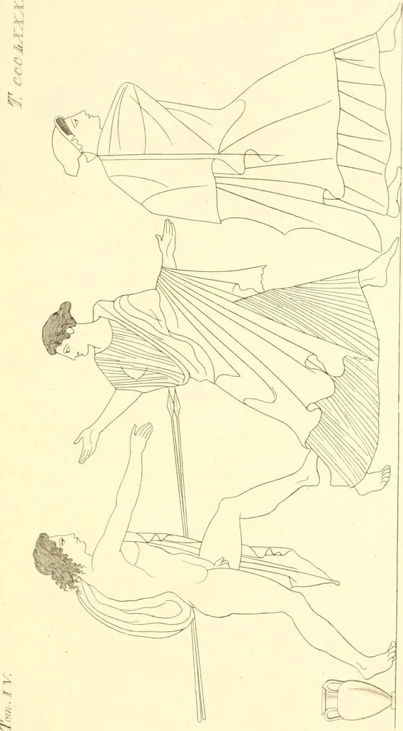 An illustration from Pitture di vasi fittili, esibite dal cav. F. Inghirami per servire di studio alla mitologia ed alla storia degli antichi popoli, 1838, leaf 698