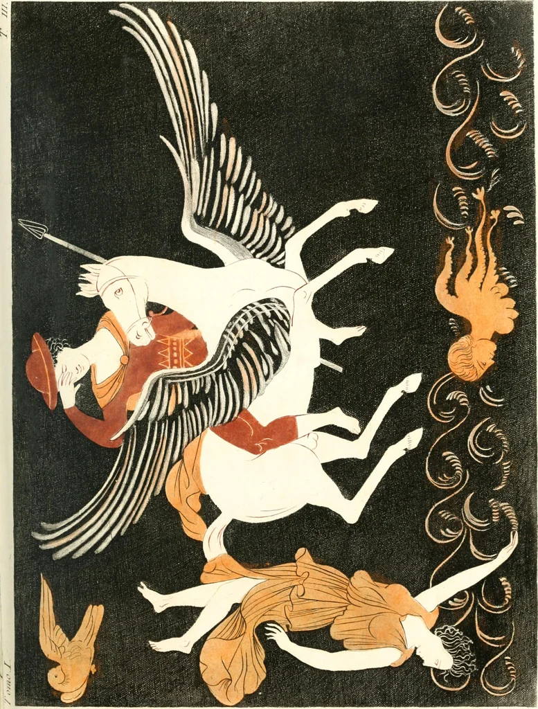 An illustration from Pitture di vasi fittili, esibite dal cav. F. Inghirami per servire di studio alla mitologia ed all storia degli antichi popoli, 1838, leaf 164