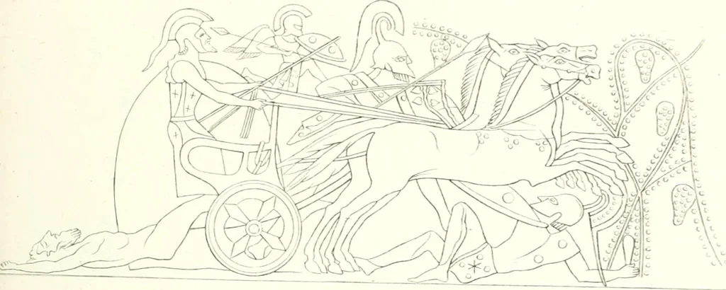 An illustration from Pitture di vasi fittili, esibite dal cav. F. Inghirami per servire di studio alla mitologia ed all storia degli antichi popoli, 1838, leaf 170