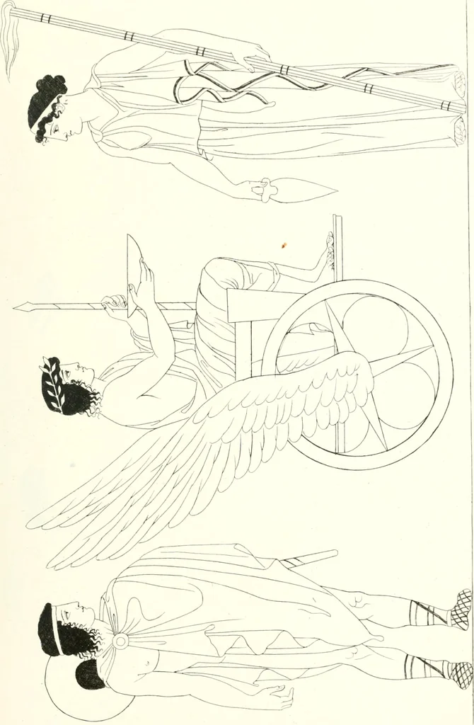 An illustration from Pitture di vasi fittili, esibite dal cav. F. Inghirami per servire di studio alla mitologia ed all storia degli antichi popoli, 1838, leaf 186