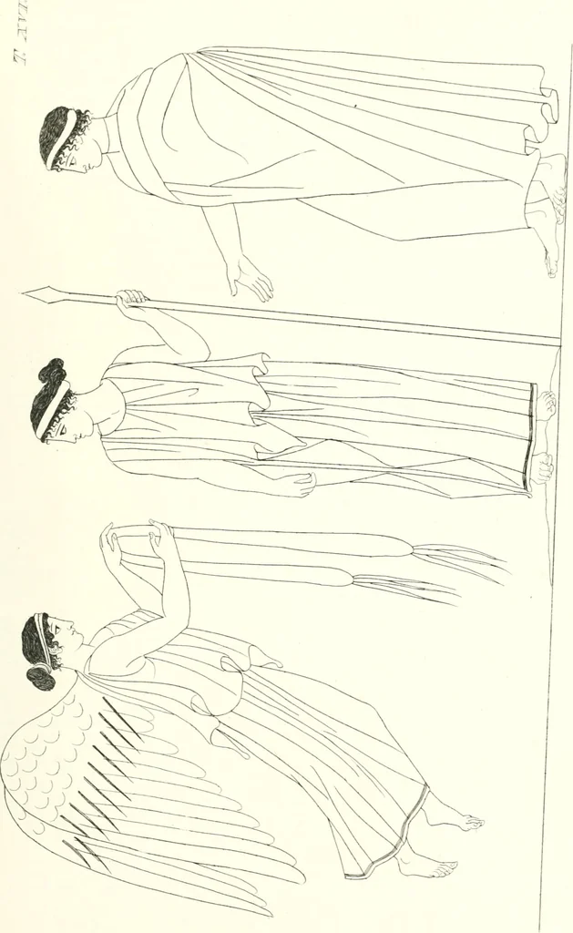 An illustration from Pitture di vasi fittili, esibite dal cav. F. Inghirami per servire di studio alla mitologia ed all storia degli antichi popoli, 1838, leaf 188