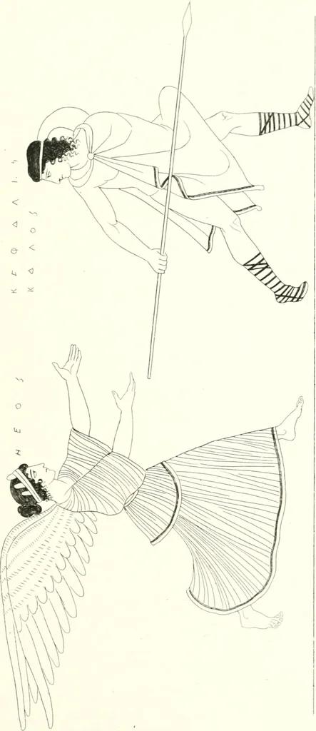 An illustration from Pitture di vasi fittili, esibite dal cav. F. Inghirami per servire di studio alla mitologia ed all storia degli antichi popoli, 1838, leaf 192