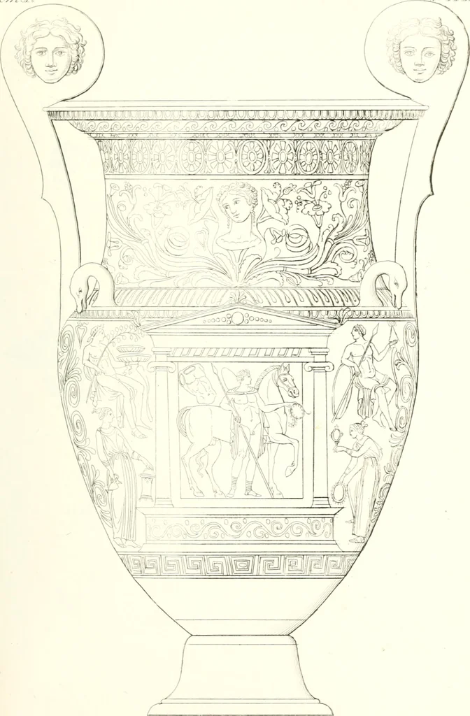 An illustration from Pitture di vasi fittili, esibite dal cav. F. Inghirami per servire di studio alla mitologia ed all storia degli antichi popoli, 1838, leaf 194