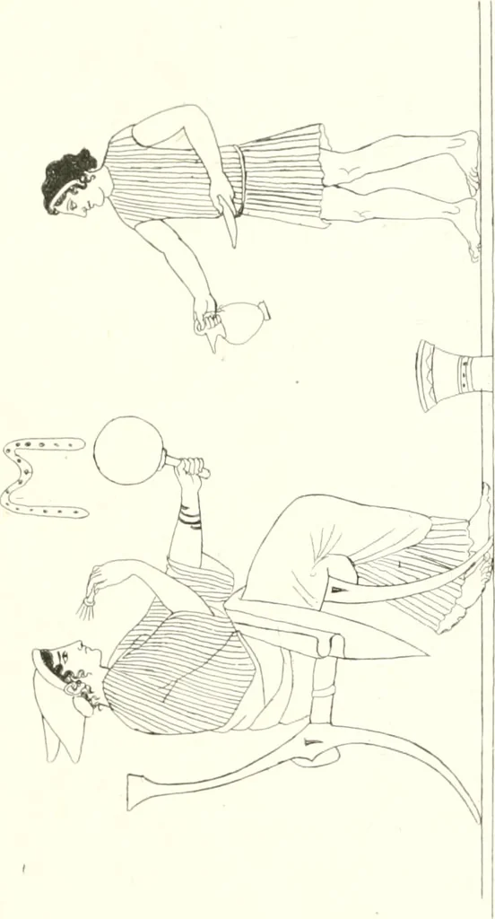 An illustration from Pitture di vasi fittili, esibite dal cav. F. Inghirami per servire di studio alla mitologia ed all storia degli antichi popoli, 1838, leaf 206