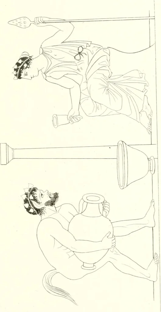 An illustration from Pitture di vasi fittili, esibite dal cav. F. Inghirami per servire di studio alla mitologia ed all storia degli antichi popoli, 1838, leaf 208