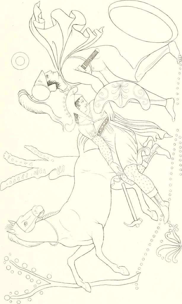 An illustration from Pitture di vasi fittili, esibite dal cav. F. Inghirami per servire di studio alla mitologia ed all storia degli antichi popoli, 1838, leaf 210