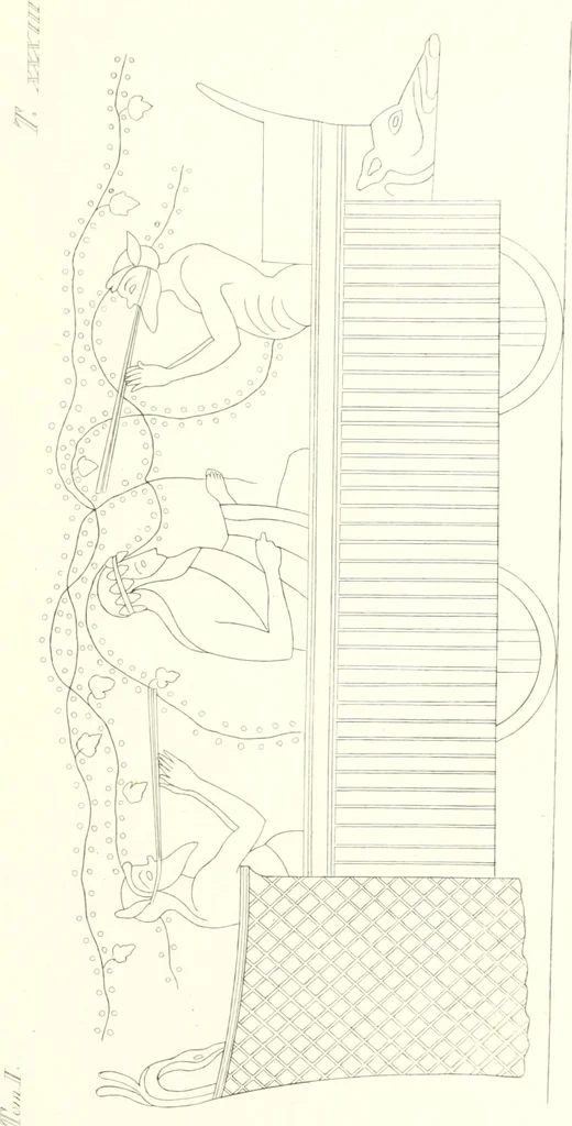 An illustration from Pitture di vasi fittili, esibite dal cav. F. Inghirami per servire di studio alla mitologia ed all storia degli antichi popoli, 1838, leaf 216