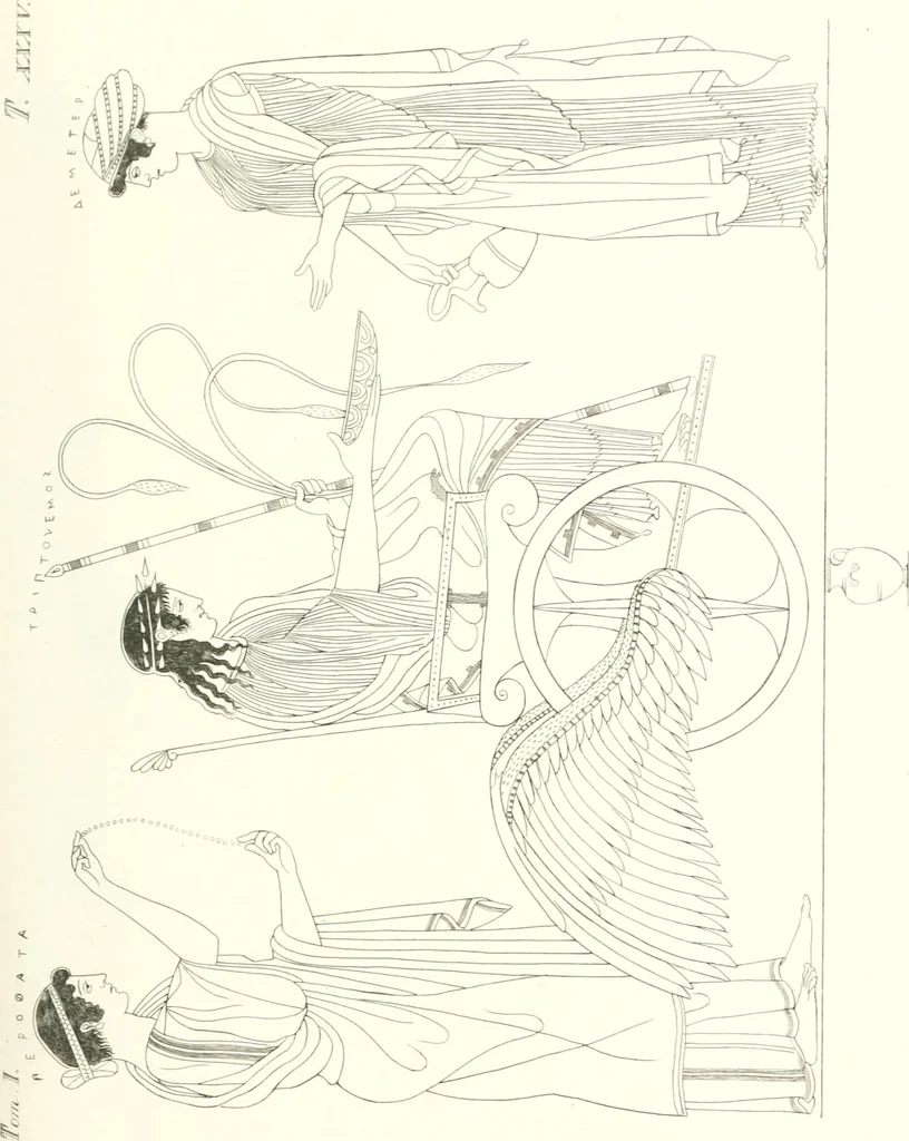 An illustration from Pitture di vasi fittili, esibite dal cav. F. Inghirami per servire di studio alla mitologia ed all storia degli antichi popoli, 1838, leaf 220
