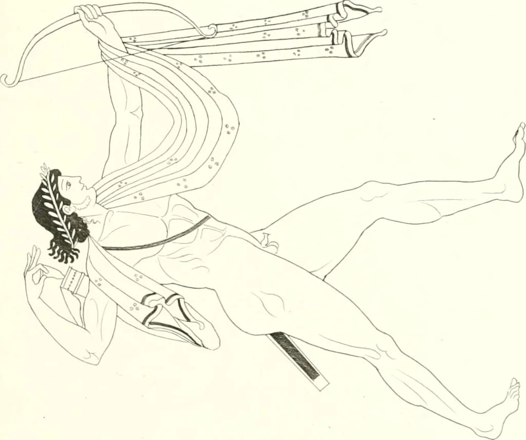 An illustration from Pitture di vasi fittili, esibite dal cav. F. Inghirami per servire di studio alla mitologia ed all storia degli antichi popoli, 1838, leaf 240