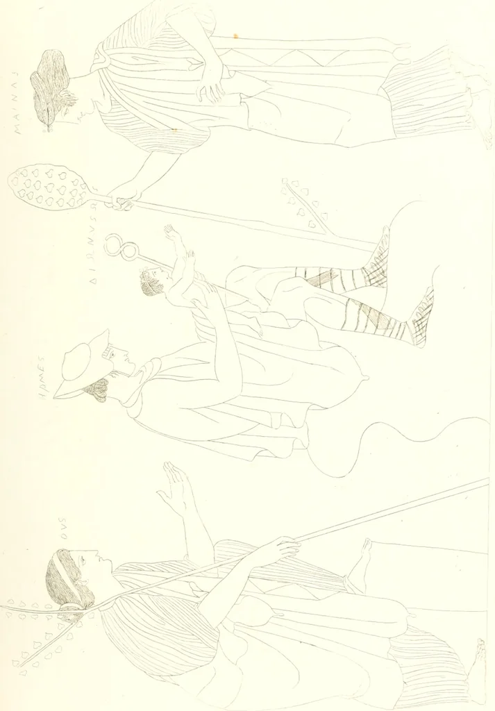 An illustration from Pitture di vasi fittili, esibite dal cav. F. Inghirami per servire di studio alla mitologia ed all storia degli antichi popoli, 1838, leaf 280