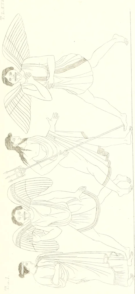 An illustration from Pitture di vasi fittili, esibite dal cav. F. Inghirami per servire di studio alla mitologia ed all storia degli antichi popoli, 1838, leaf 292