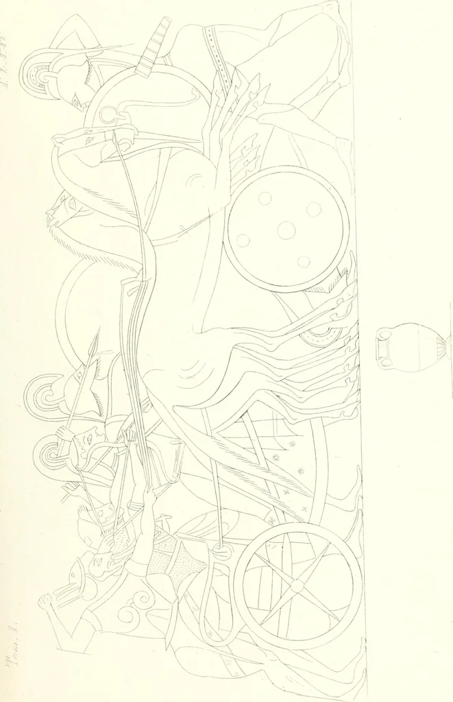 An illustration from Pitture di vasi fittili, esibite dal cav. F. Inghirami per servire di studio alla mitologia ed all storia degli antichi popoli, 1838, leaf 300