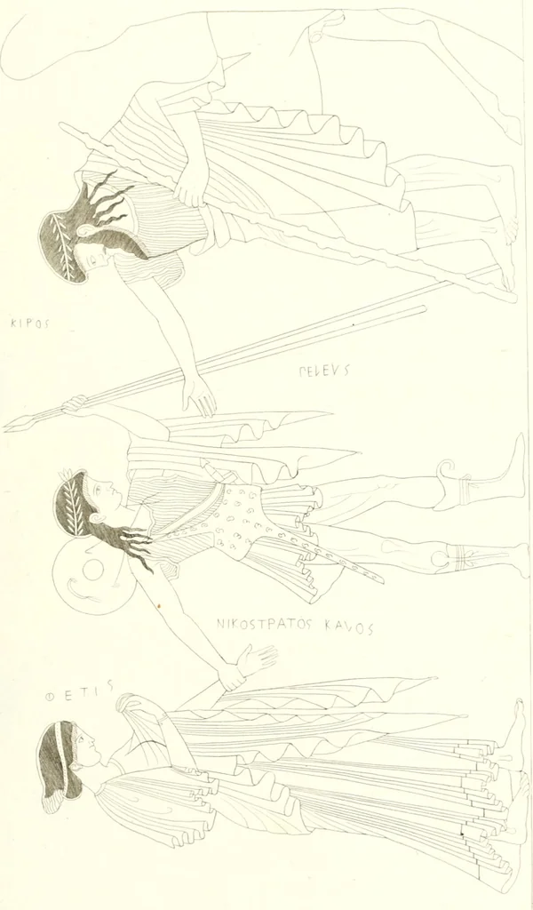 An illustration from Pitture di vasi fittili, esibite dal cav. F. Inghirami per servire di studio alla mitologia ed all storia degli antichi popoli, 1838, leaf 304