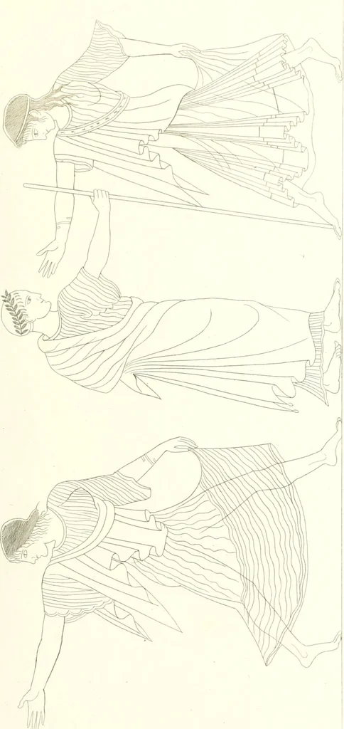 An illustration from Pitture di vasi fittili, esibite dal cav. F. Inghirami per servire di studio alla mitologia ed all storia degli antichi popoli, 1838, leaf 306