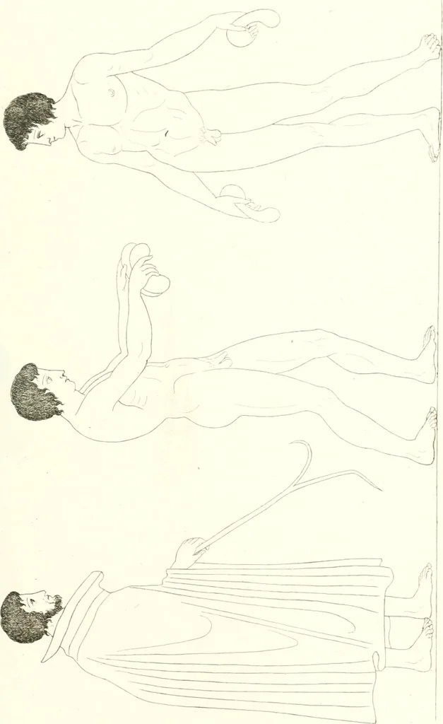 An illustration from Pitture di vasi fittili, esibite dal cav. F. Inghirami per servire di studio alla mitologia ed all storia degli antichi popoli, 1838, leaf 310